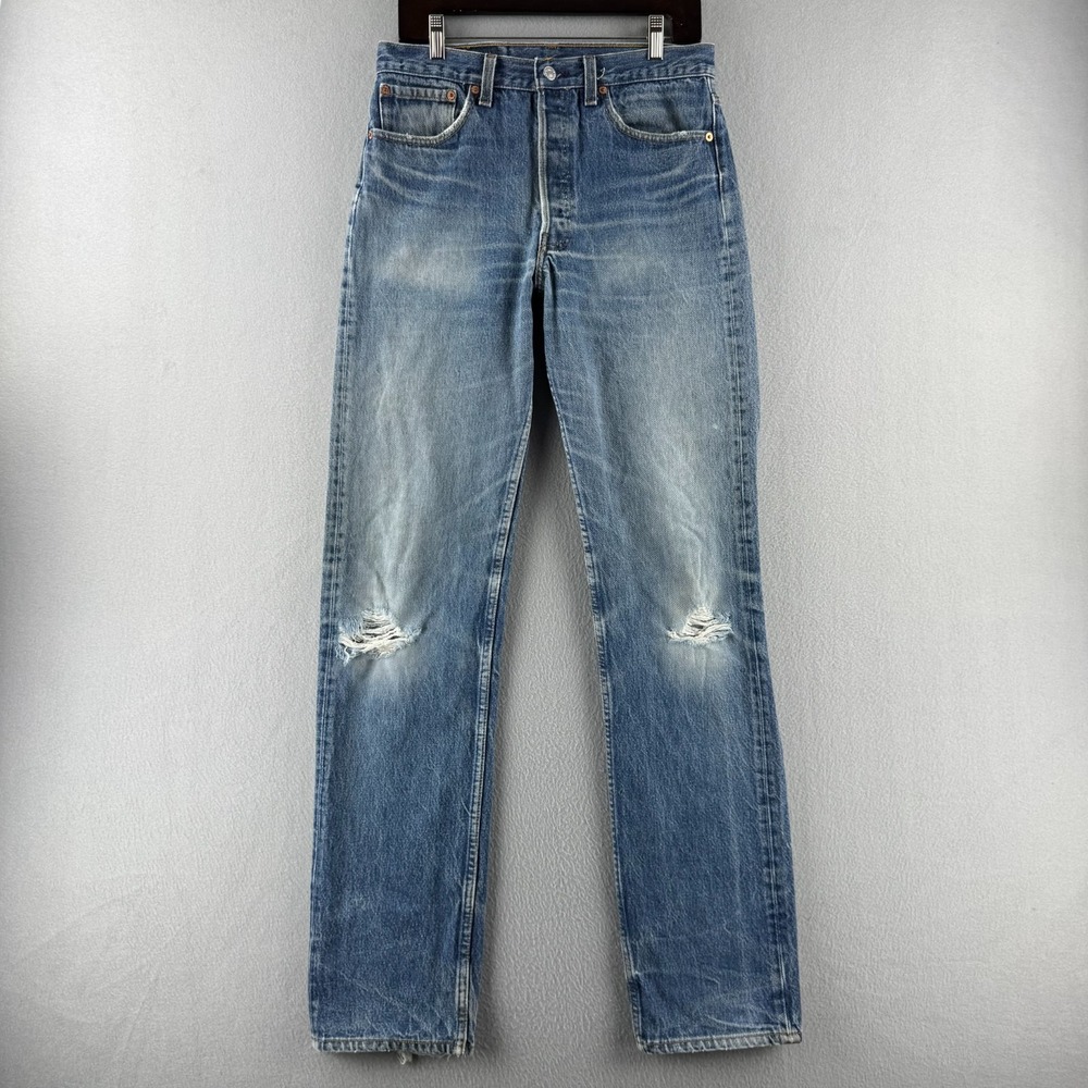 Vintage Levis Jeans Mens 33x40 (Fits 30x35) 501 XX Shrink To Fit 90s Made in USA